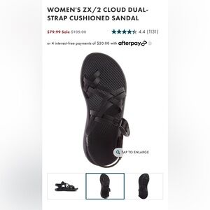 Cloud dual strap Chaco sandal
